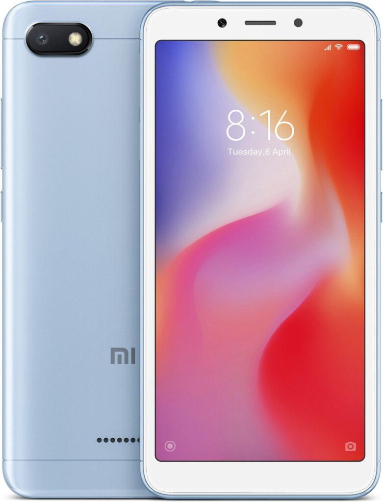 Смартфон Xiaomi Redmi 6A BLUE 2/16 ГБ, 5.45", 13 Мп, Helio A22, 3000 мАг (відновлений)