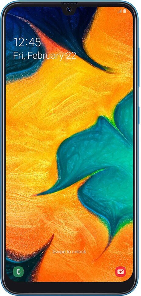 Смартфон Samsung Galaxy A30 4/64GB Blue, Super AMOLED, Exynos 7904, 16+5 Мп, 4000 мАч - Зображення 2