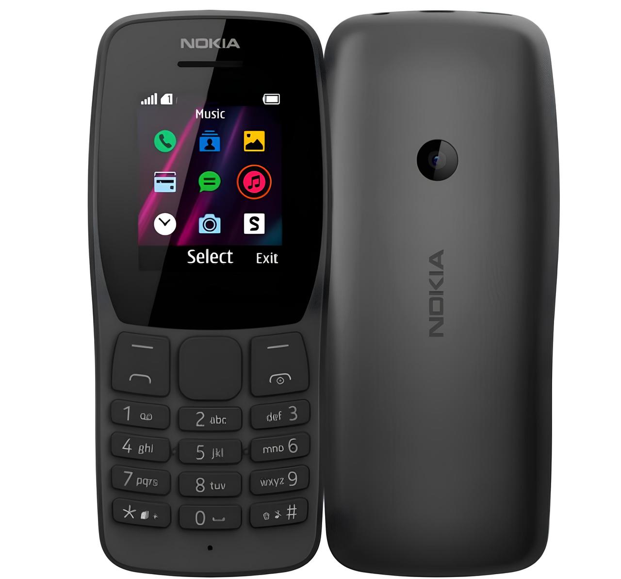 Телефон Nokia 110 Black TA-1192 1.77" TFT 160x120 2SIM 800 mAh
