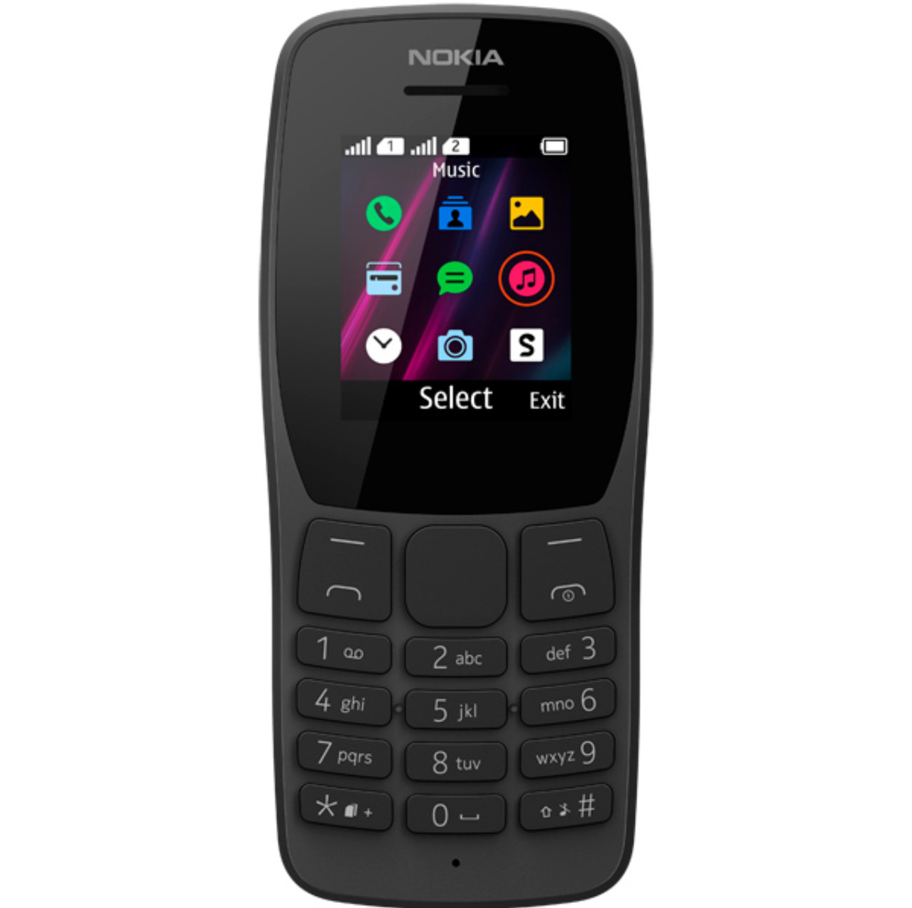 Телефон Nokia 110 Black TA-1192 1.77" TFT 160x120 2SIM 800 mAh - Зображення 2