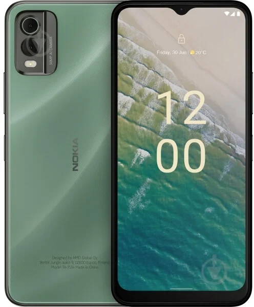 Смартфон Nokia C32 6/128GB Green 6.5" HD+ 1600x720 50МП+2МП 5000 мАч (відновлений) - Зображення 2