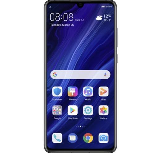 Смартфон Huawei P30 6/128 GB Black 2 SIM NFC OLED 6.1" 2340x1080 Kirin 980 40 Мп + 16 Мп + 8 Мп 3650 mAh - Зображення 3