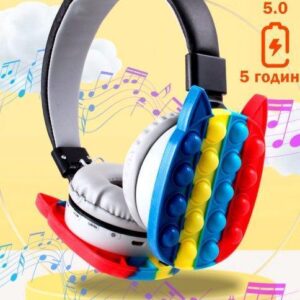 Бездротові Bluetooth-навушники «pop it» червоні потужний