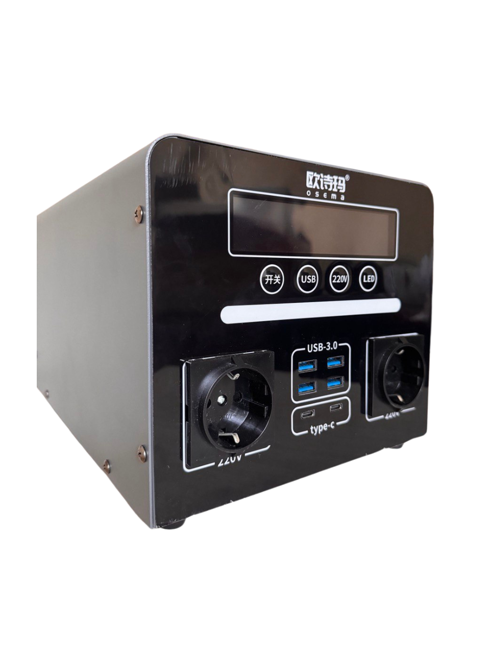 Портативна зарядна станція Osema TBZ2, 1080W, 960Wh, 220V, USB 3.0, USB Type-C, Вбудований дисплей - Зображення 2