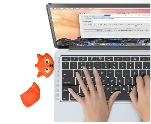 Флеш накопичувач USB 64 gb 2.0 usb флешка у формі лисиці - Зображення 2