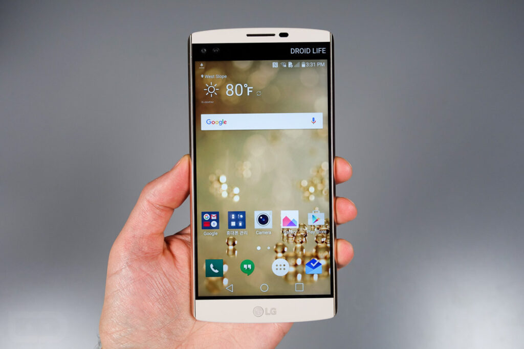 Дисплей LG H900, LG V10, H901, H960, H961, VS990 Дисплей + точскрин (модуль) золотий у рамці