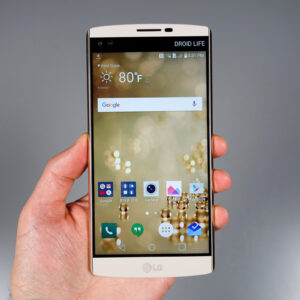 Дисплей LG H900, LG V10, H901, H960, H961, VS990 Дисплей + точскрин (модуль) золотий у рамці. потужний