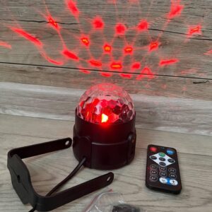 Музичний диско-шар з Bluetooth з USB-світловою бульбашкою 2 динаміками та пультом QVK потужний