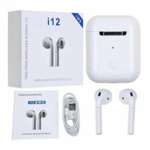Навушники i12 tws bluetooth 5.0 оригінал, inPods i12 з сенсорним управлінням з кейсом стерео гарнітура/ надійний