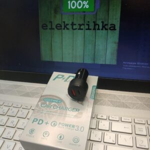 Автомобільна зарядка АЗП Z44 Leading PD 20 W + QC3.0 (Type-C + USB) довговічний