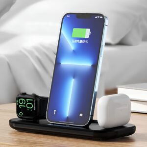 3в1 складна станція швидкої зарядки для iPhone, Apple Watch та AirPods, док-станція Apple для швидкої зарядки надійний