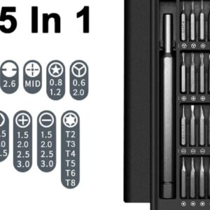 Набір викруток 25 в 1 з магнітними бітами Phillips Torx із шестигранною точністю, розбірний мінікейс premium стандарт