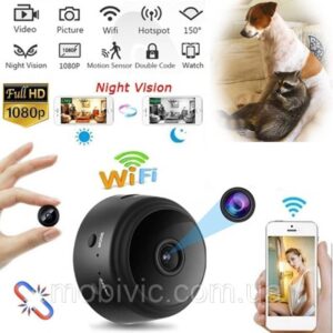 Мінікамера для відеоспостереження А9 Full HD 1080 з датчиком руху, мінікамера, бездротова камера потужний