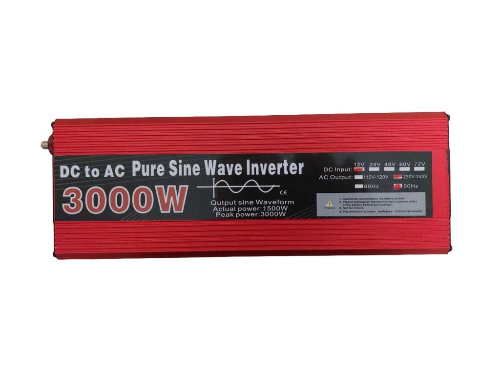 Інвертор з 12V на 220 V 3000 W чистий синус перетворювач Pure Sine Wave Inverter