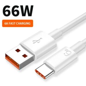 Зарядний кабель для швидкого заряджання 6A Type-C кабель потужний