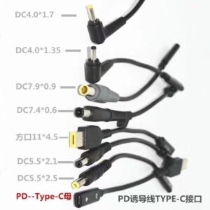 Перехідник для заряджання ноутбука від повербанка Acer, ASUS, Dell, HP, Lenovo, Apple Macbook, Microsoft, LG потужний