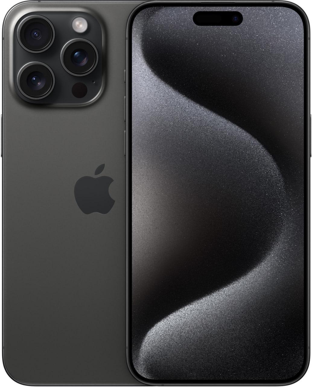 Смартфон Apple iPhone 15 Pro Max 512Gb Black Titanium 6.7" 5G OLED 120 Гц NFC 4422 mAh (відновлений)