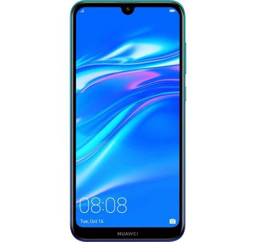Смартфон Huawei Y7 2019 3/32 GB Aurora Blue, 2 SIM 6.26" IPS Snapdragon 450 GPS 4000 мАч довговічний - Зображення 2