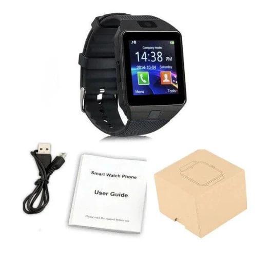 Смарт-годинник DZ09 Black: SIM-карта, крокомір, камера 2 Мп, мультимедіа, до 32 ГБ пам’яті, сталевий корпус - Зображення 4