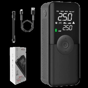 Портативний автомобільний компресор-Powerbank Carsun C3106, 5200mAh, 20 л/хв, 40 Вт надійний